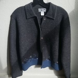 Pendleton wool button up sweater